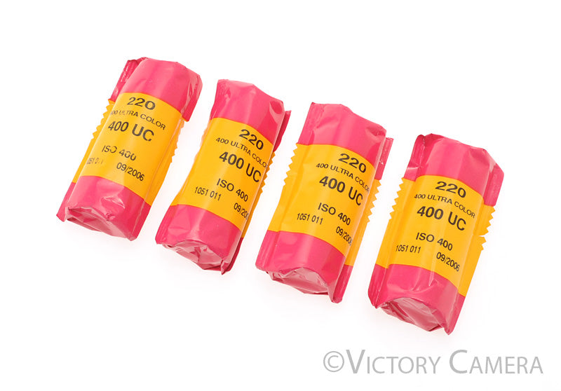 4x Kodak Ultracolor 400 220 Medium Format Film -Exp. 09/2006- [AS-IS] - Victory Camera