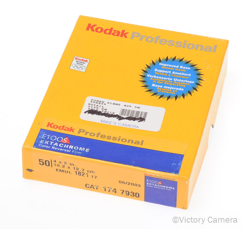 Kodak Ektachrome E100s 50 Sheets 4x5 2001 Cold Stored [MINT] image 1
