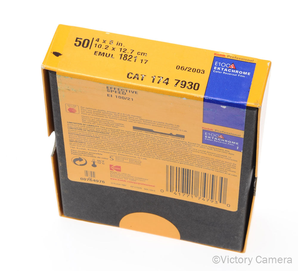 Kodak Ektachrome E100s 50 Sheets 4x5 2001 Cold Stored [MINT] image 2