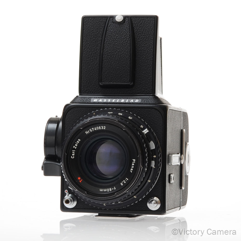 Hasselblad 500c/m Black Medium Format Camera w/ 80mm T* Lens A12 [EXC]