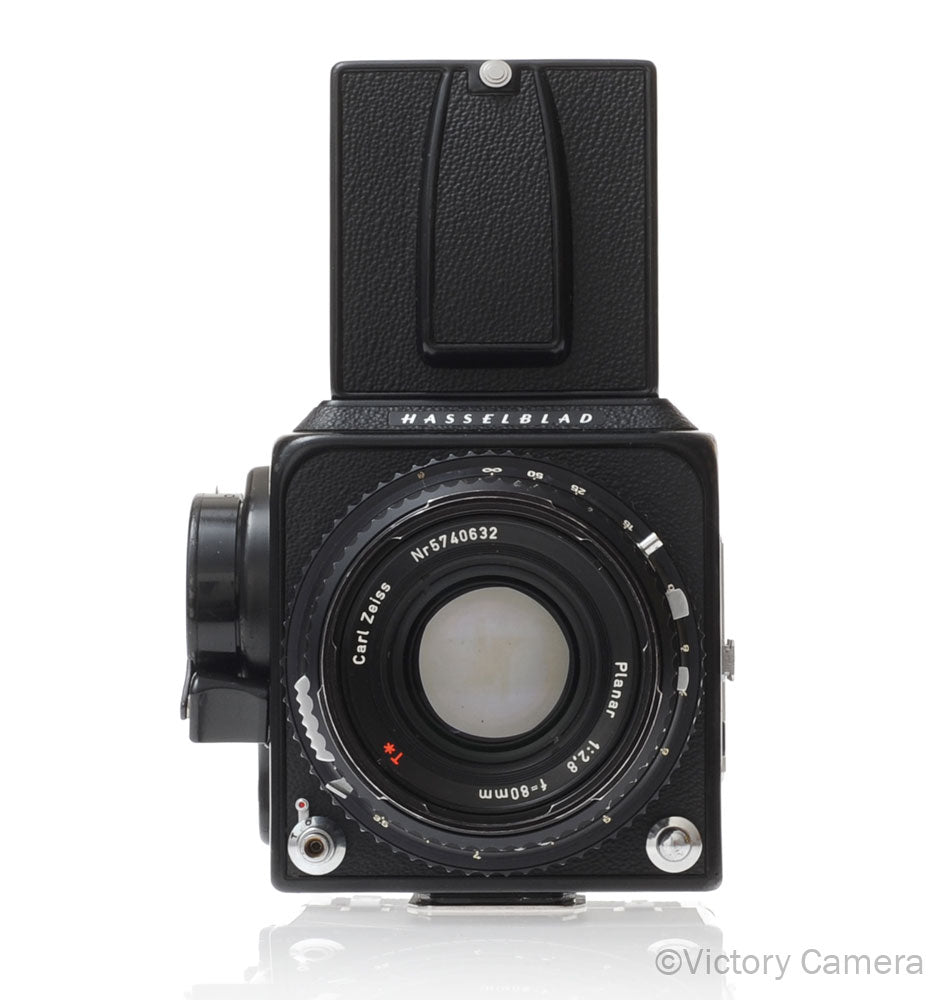 Hasselblad 500c/m Black Medium Format Camera w/ 80mm T* Lens A12 [EXC] - Victory Camera