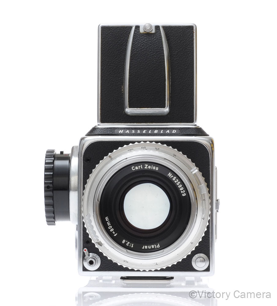 Hasselblad 500c Chrome Medium Format Camera w/ 80mm Lens 12 Back -CLA'd- [EXC] image 1