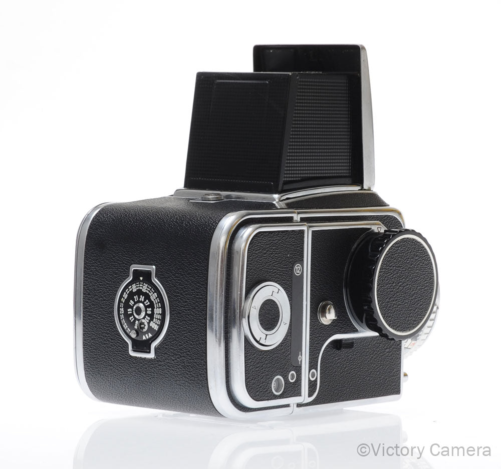 Hasselblad 500c Chrome Medium Format Camera w/ 80mm Lens 12 Back -CLA'd- [EXC] image 5