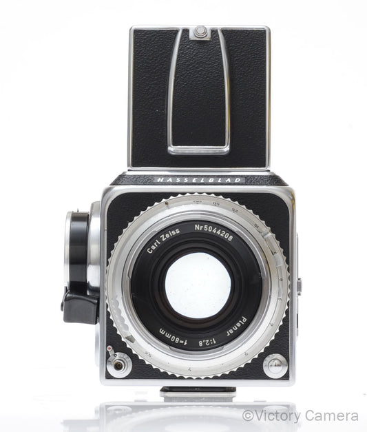 Hasselblad 500c Chrome Medium Format Camera w/ 80mm Lens 12 Back [EXC+] image 1