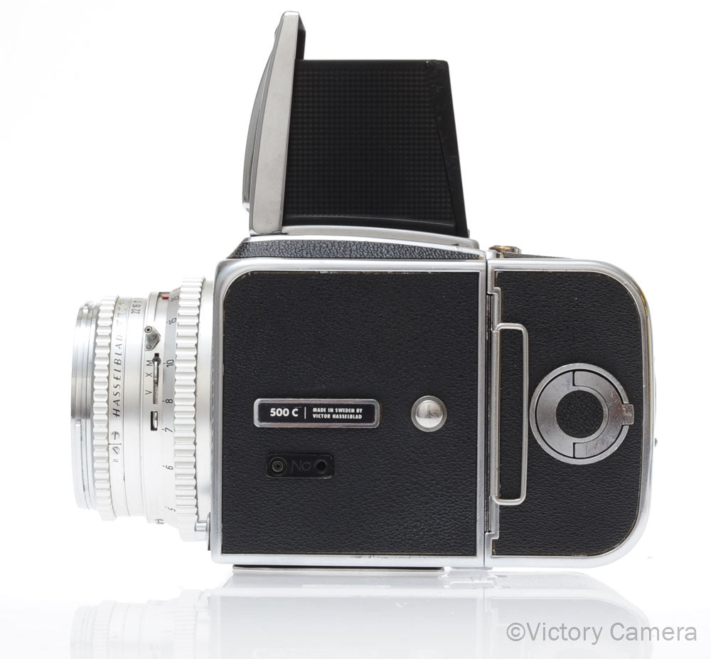 Hasselblad 500c Chrome Medium Format Camera w/ 80mm Lens 12 Back [EXC+] image 3