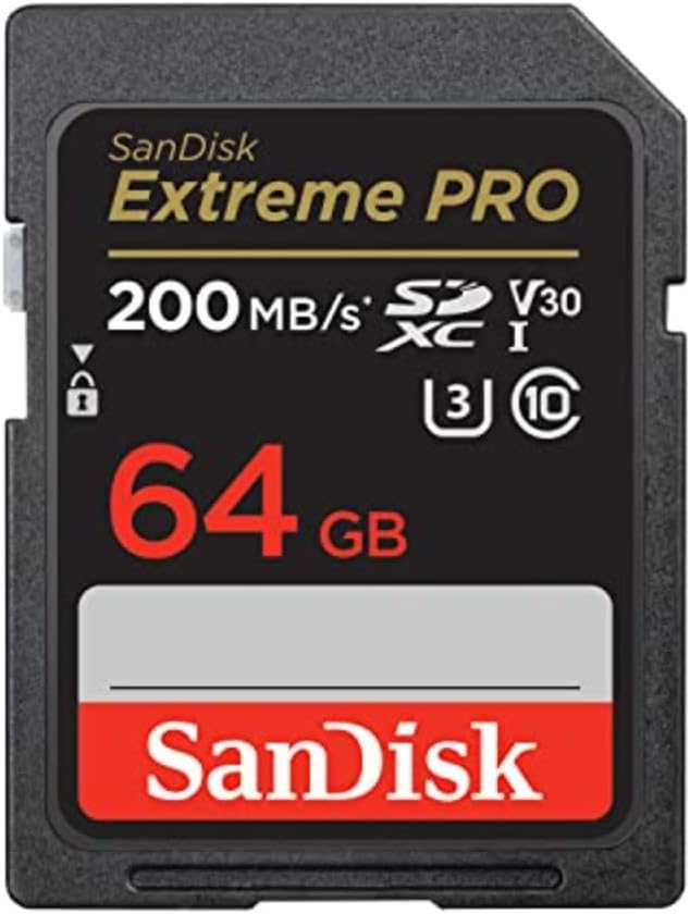 SANDISK 64GB Extreme PRO SDHC UHS-I Memory Card C10 U3 V30 4K UHD SD Card