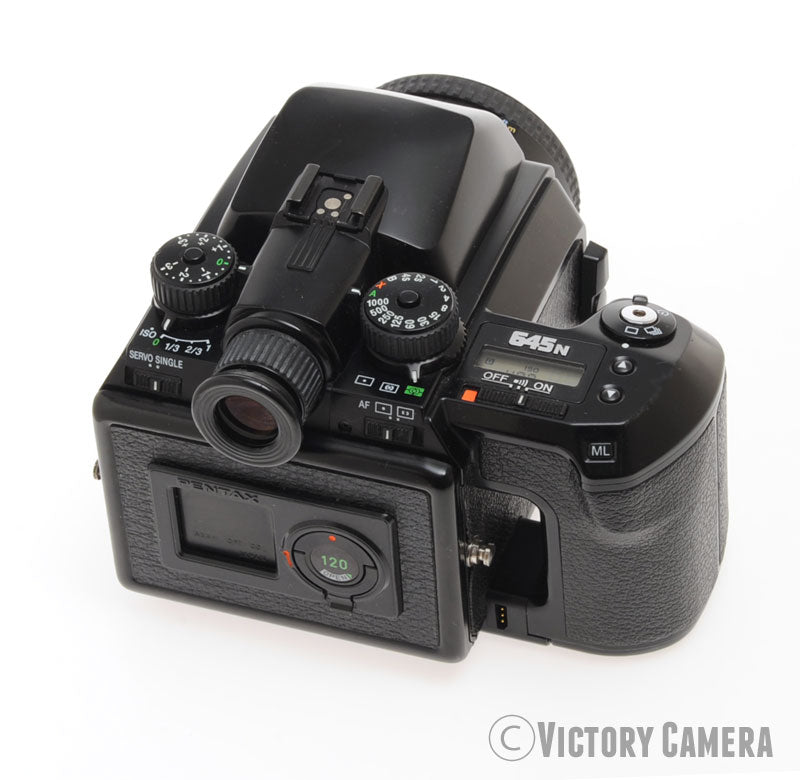 Pentax 645N Film Camera W/ FA 75mm F2.8 Lens 120 Back [EXC]