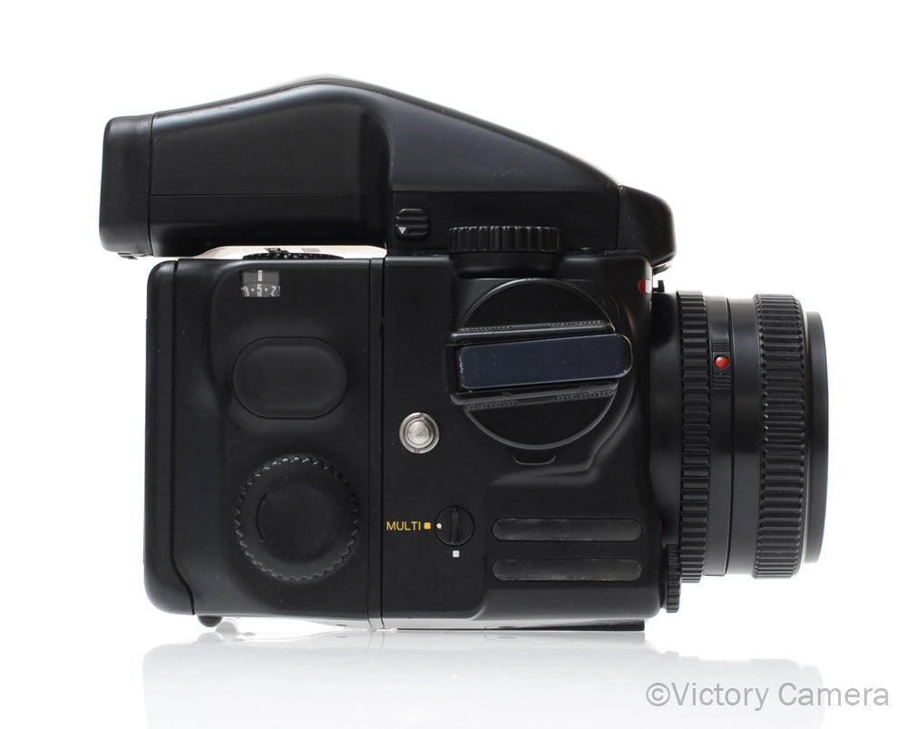 Mamiya 645 Pro Camera Eyelevel Prism 80mm f2.8 N Lens 120 Back [EXC] - Victory Camera