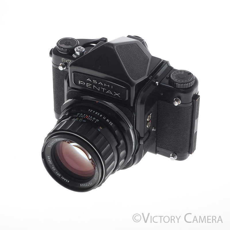 Pentax 6x7 67 MLU Camera w/ Prism + 105mm f2.4 Prime Lens [EXC] - Victory Camera
