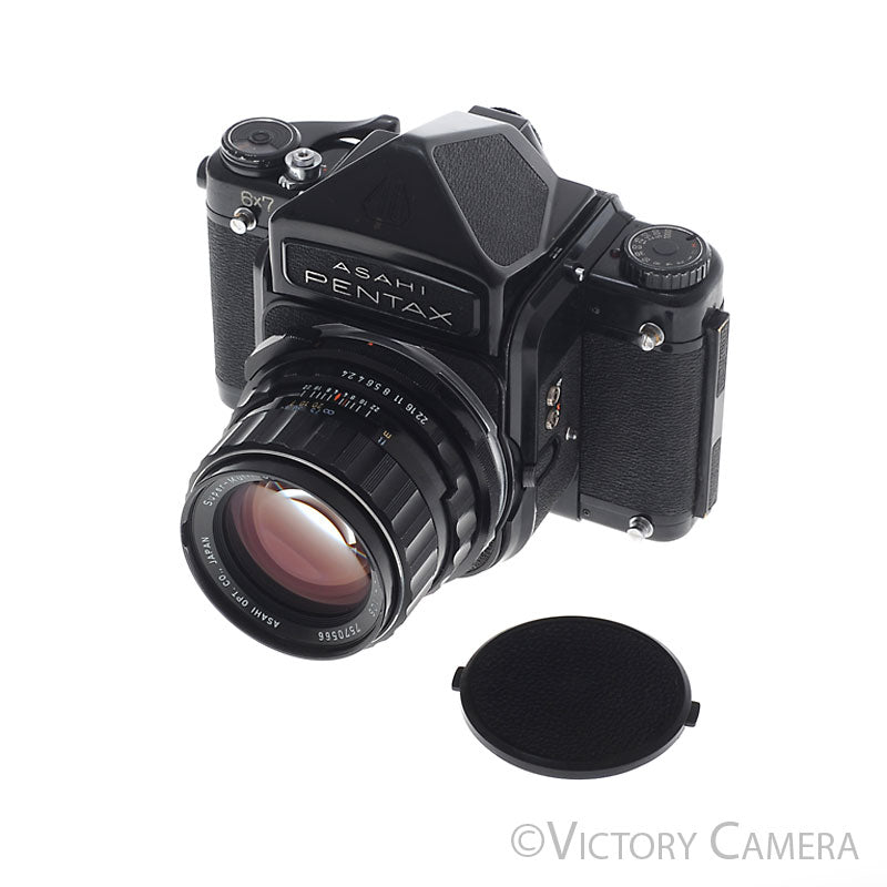 Pentax 6x7 67 MLU Camera w/ Prism + 105mm f2.4 Prime Lens [EXC] - Victory Camera