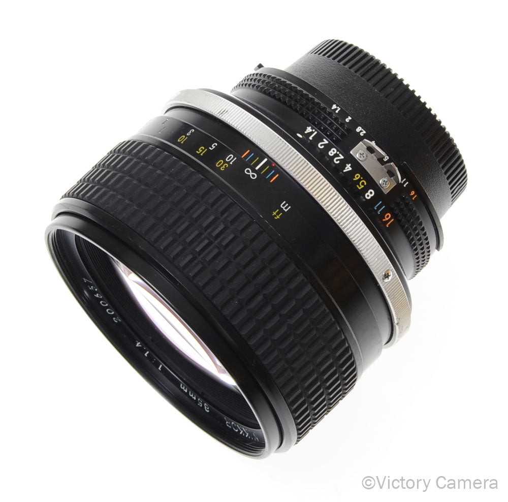 Nikkor 85mm f1.4 ai-s Telephoto Portrait Prime Lens [EXC+] image 1