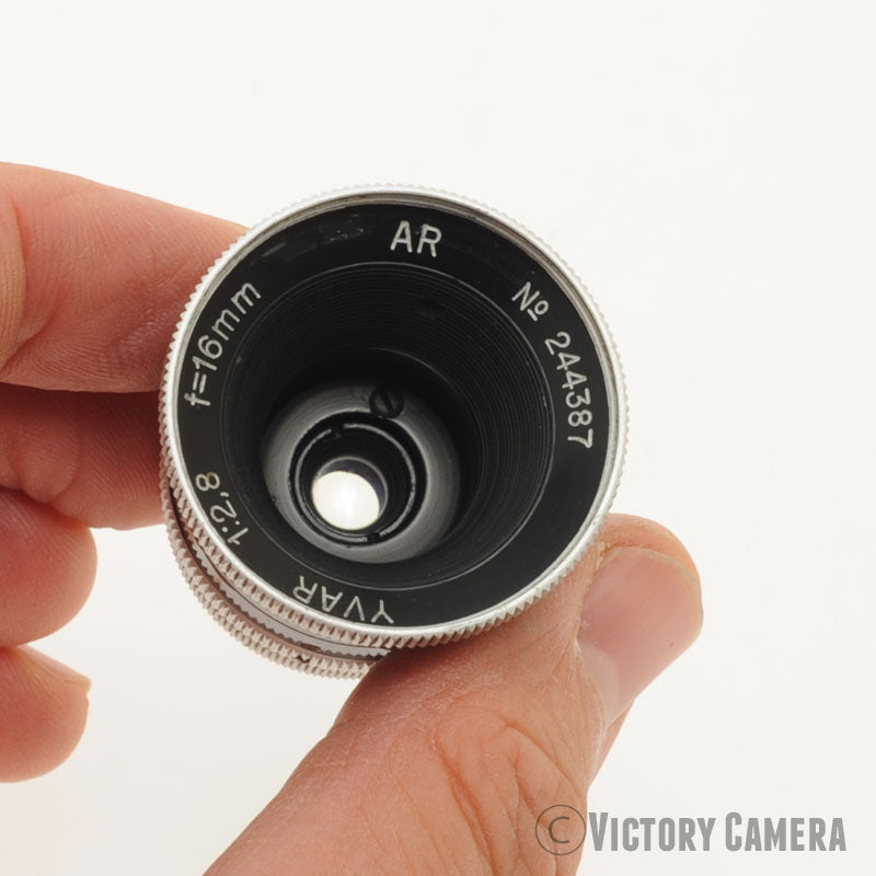 Kern Paillard YVAR 16mm f2.8 C Mount Wide Angle Lens for Bolex [EXC] - Victory Camera