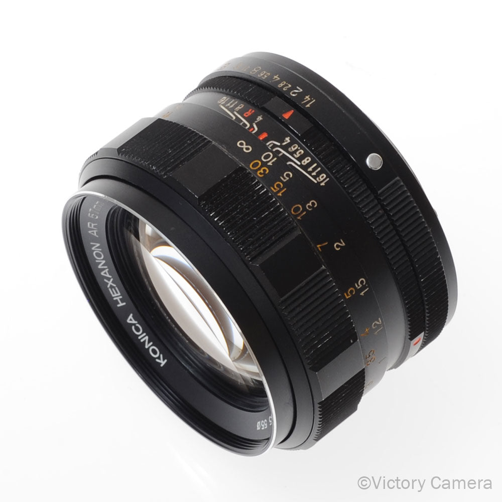 Konica Hexanon 57mm f1.4 AR Mount Prime Lens [EXC] image 1