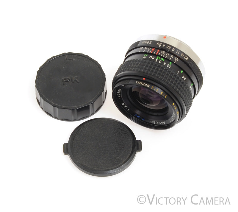 Access P-MC 28mm f2.8 Wide Angle Macro Lens for Pentax K Mount - Victory Camera