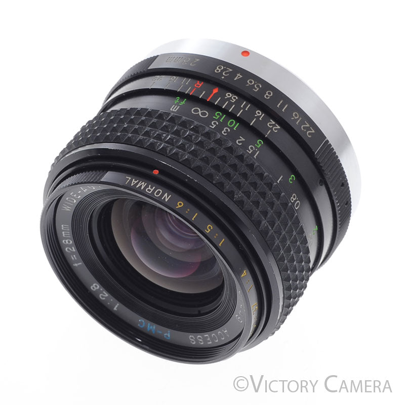 Access P-MC 28mm f2.8 1:3.7 Macro Wide Angle Lens for Pentax K Mount [EXC+] - Victory Camera