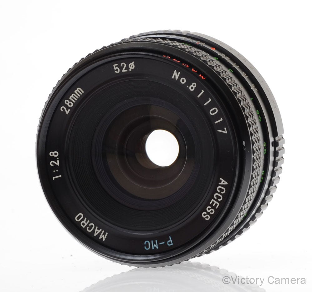 Access P-MC 28mm f2.8 1:4 Macro Wide Angle Prime Lens for Pentax K Mount [EXC] - Victory Camera