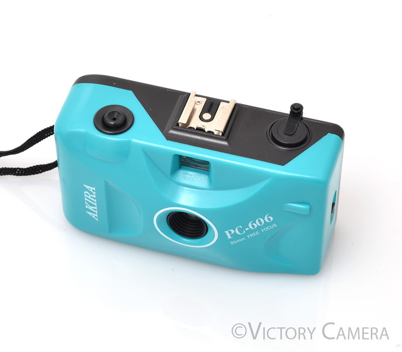 Akira PC-606 Blue Focus Free 35mm Point and Shoot Camera [EXC] - Victory Camera