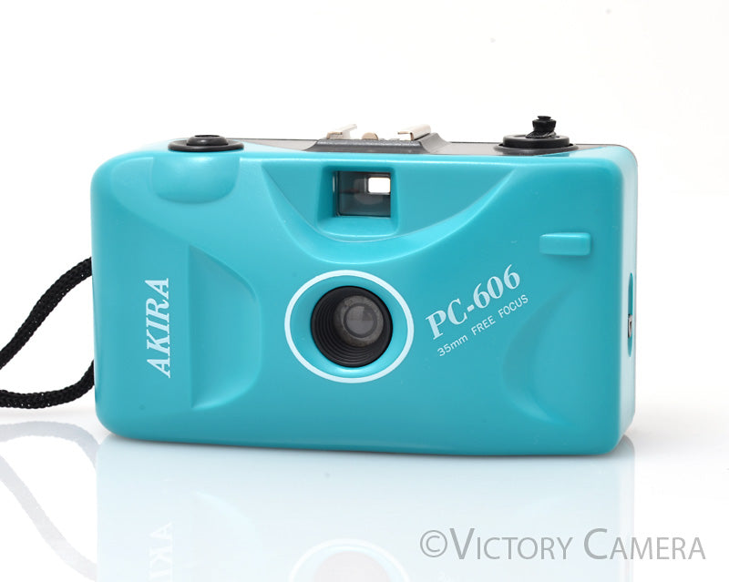 Akira PC-606 Blue Focus Free 35mm Point and Shoot Camera [EXC] - Victory Camera