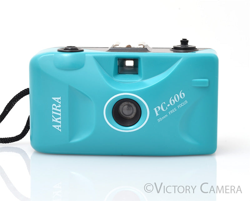 Akira PC-606 Blue Focus Free 35mm Point and Shoot Camera [EXC] - Victory Camera
