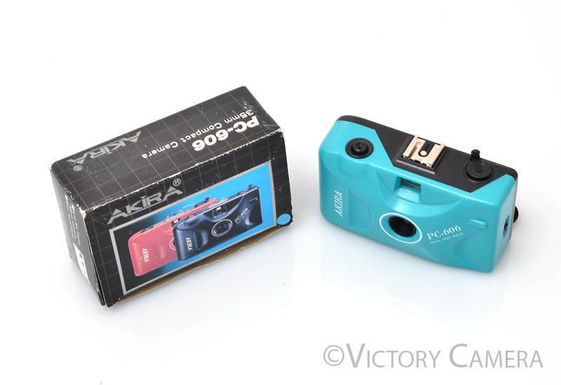 Akira PC-606 Blue Focus Free 35mm Point and Shoot Camera [EXC] - Victory Camera
