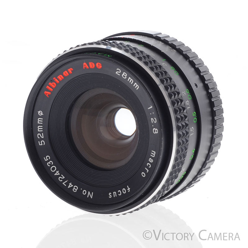 Albinar 28mm f2.8 Wide Angle Lens for Minolta MD  [EXC] - Victory Camera