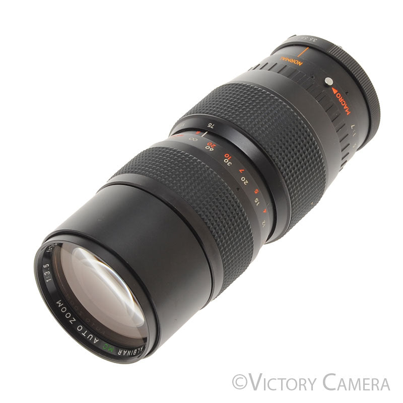 Super Albinar MC 75-205mm f3.5 Telephoto Zoom Lens for Minolta MD [EXC+] - Victory Camera