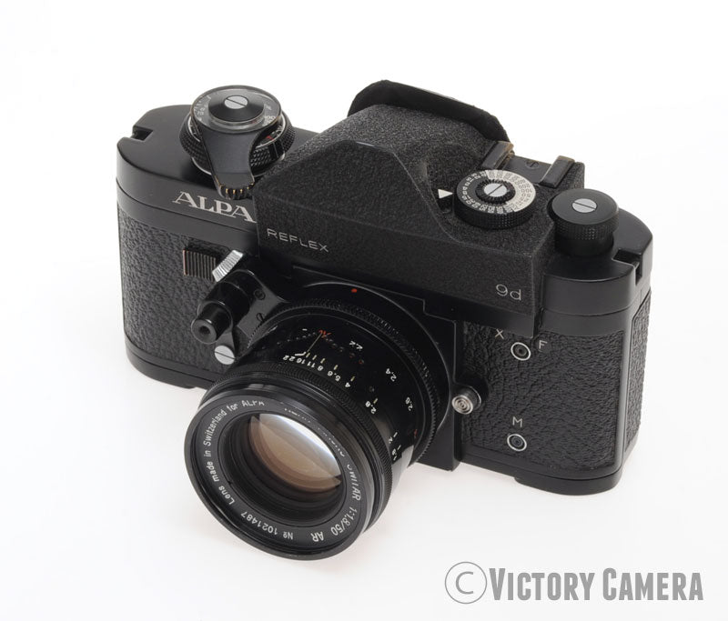 Alpa 9d Camera w/ Macro-Switar 50mm F1.8 Lens -Rare Black- [EXC-]