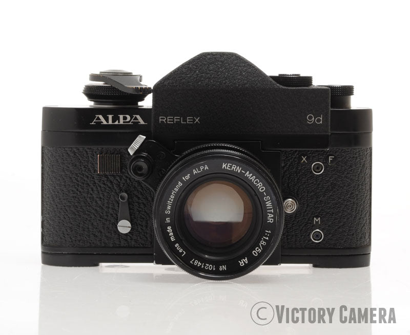 Alpa 9d Camera w/ Macro-Switar 50mm F1.8 Lens -Rare Black- [EXC-]