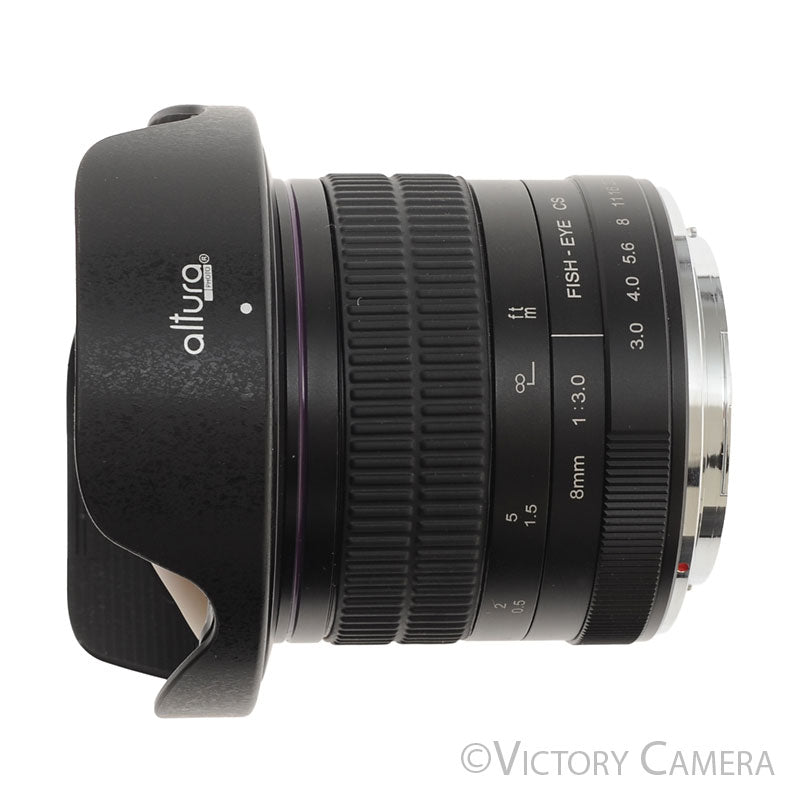 Altura 8mm f3.0 Fisheye CS Lens for APS-C Canon EF [EXC+] - Victory Camera