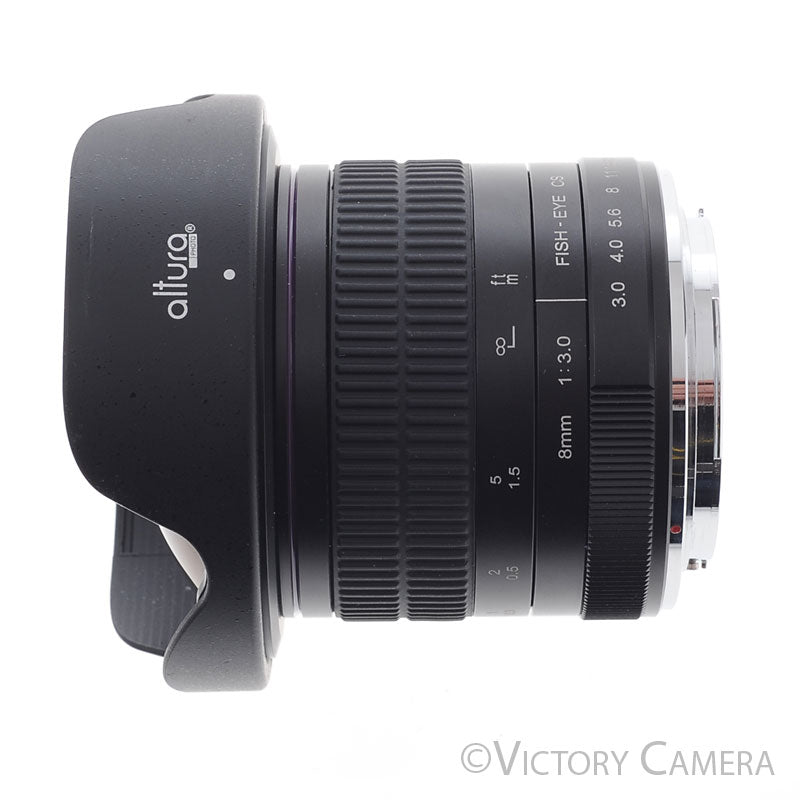 Altura 8mm f3.0 Fisheye CS Lens for APS-C Canon EF [EXC+] - Victory Camera