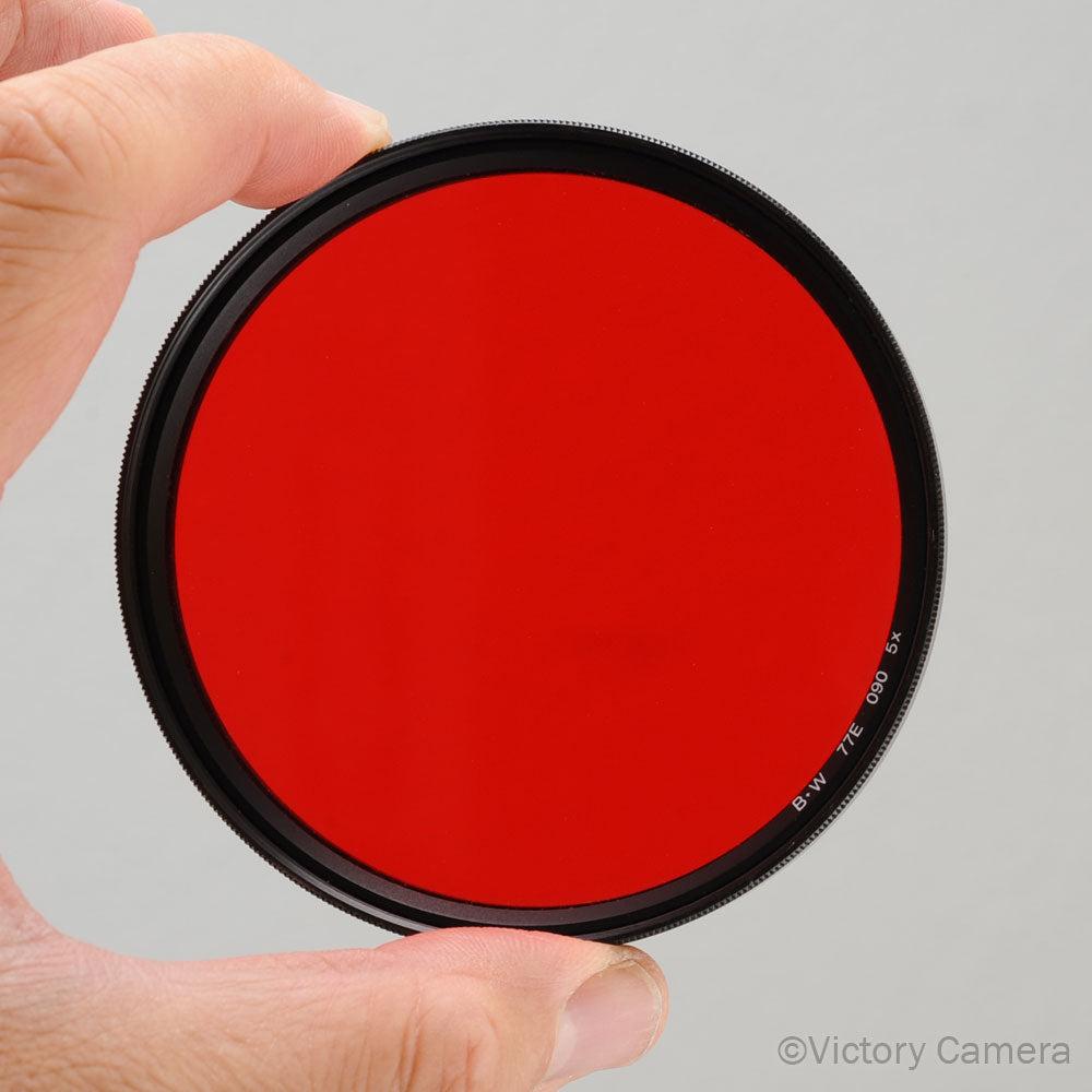 B+W 77mm 77E Red 090 Filter [MINT-] - Victory Camera