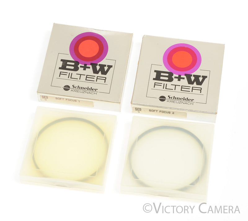 B+W Series IX (9) Soft Focus 1 &amp; 2 Filters [MINT] - Victory Camera