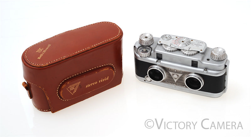 Bell & Howell TDC Stereo Vivid 35mm Film 3D Camera w/ Case [EXC]