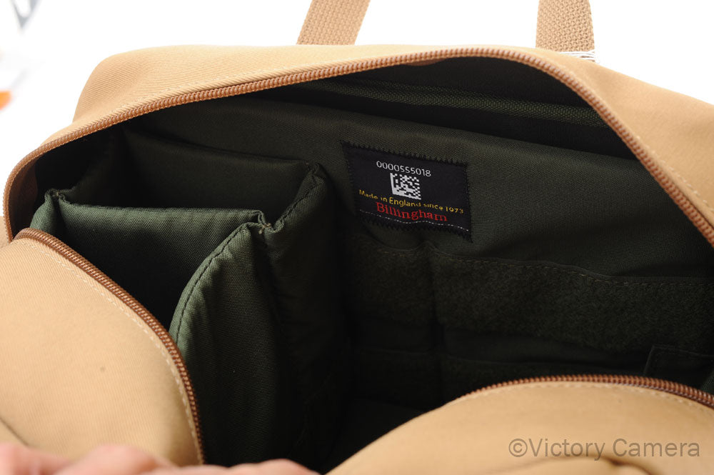 Billingham 225 MK II Khaki Canvis & Tan Leather Trim 10L Camera Bag [EXC] image 4