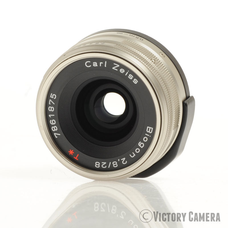 Contax 28mm f2.8 Zeiss Biogon T* Prime Lens for G1, G2 w/ Shade [MINT-] - Victory Camera