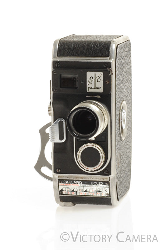 Bolex B8 Double 8mm Film Camera w/ Som Berthiot 13mm f1.9 Lens [EXC-] - Victory Camera