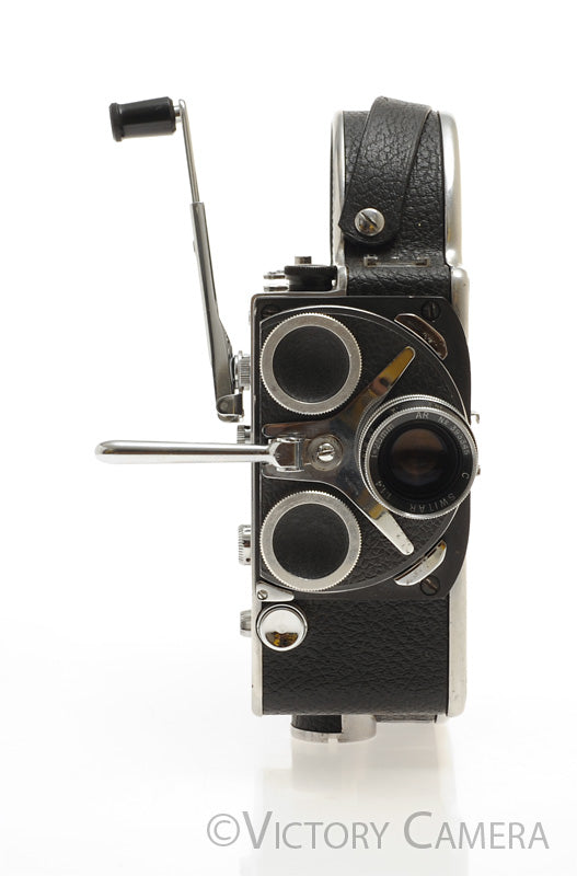 Bolex H16 16mm Motion Picture Film Camera w/ 25mm f1.4 Switar Lens [EXC] - Victory Camera