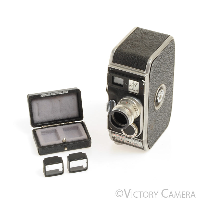 Bolex B8 Double 8mm Film Camera w/ Som Berthiot 13mm f1.9 Lens [EXC-]