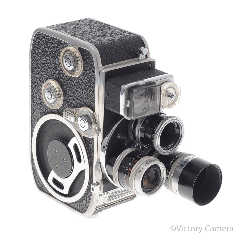 Bolex Paillard D8L 8mm Motion Picture Film Camera 5.5mm, 13mm, 36 [EXC-] image 3
