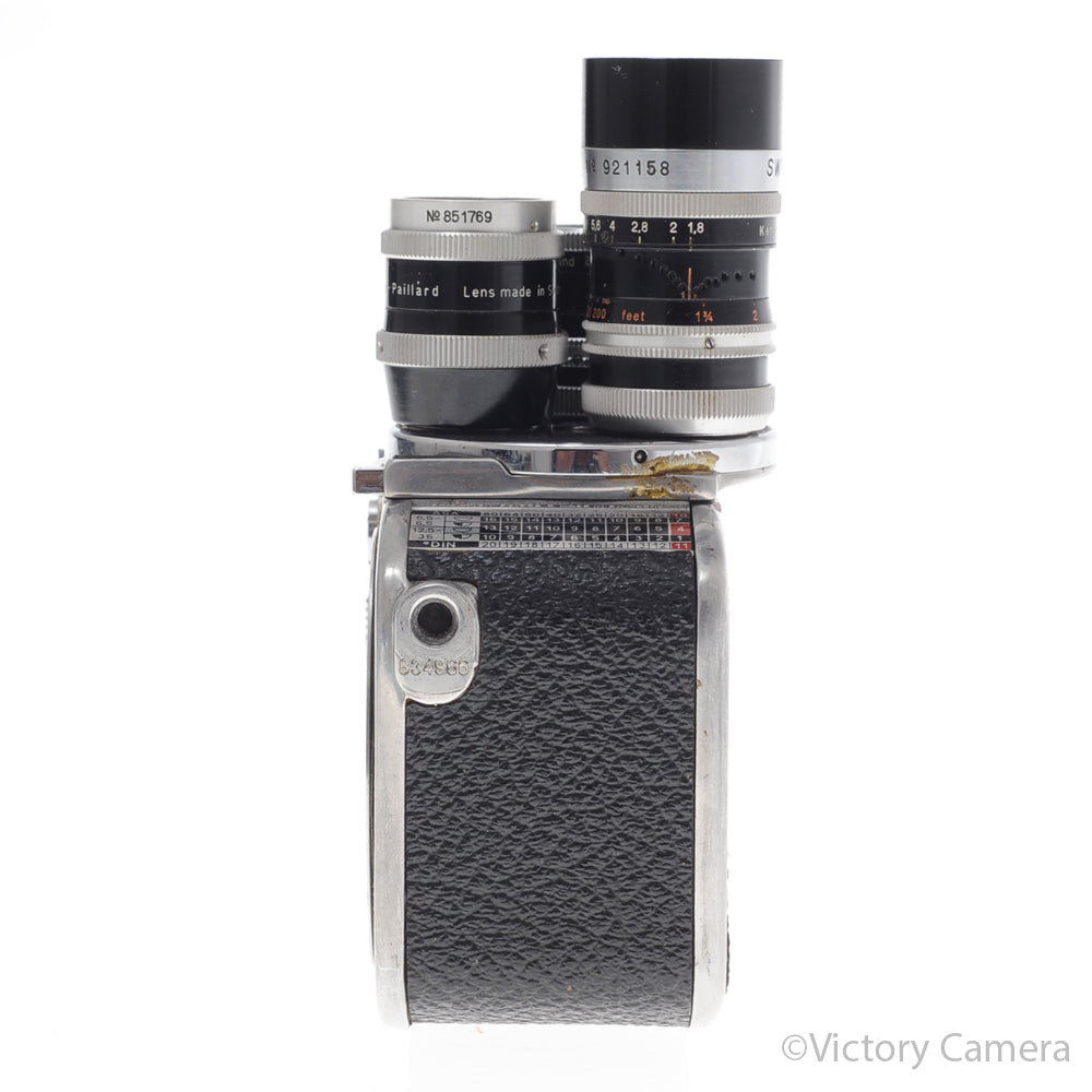 Bolex Paillard D8L 8mm Motion Picture Film Camera 5.5mm, 13mm, 36 [EXC-] image 6