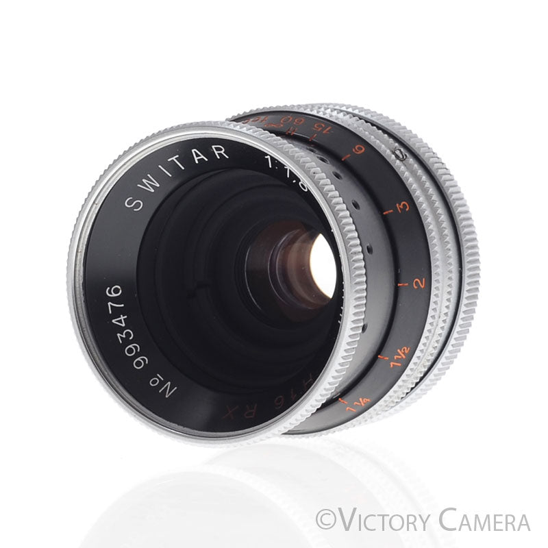 Bolex Kern-Paillard 16mm f1.8 Switar H16 RX Wide Angle C Mount [EXC-] - Victory Camera