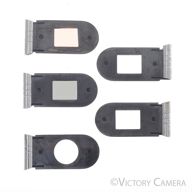Bolex Filter Holder Set of 5 for H16 16mm Film Camera -Clean in Case- [EXC] image 1