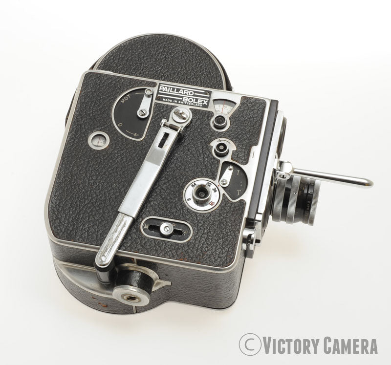 Bolex H16 16mm Motion Picture Film Camera w/ 25mm f1.4 Switar Lens  [EXC+] - Victory Camera
