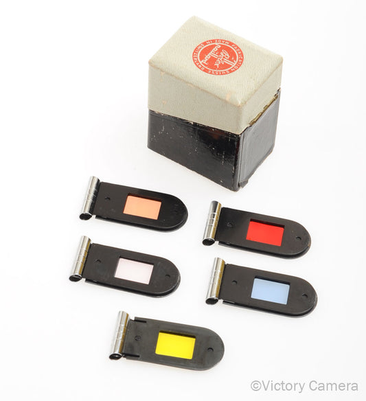 Bolex Filter Holder Set of 5 for H16 16mm Film Camera [EXC+] - Victory Camera