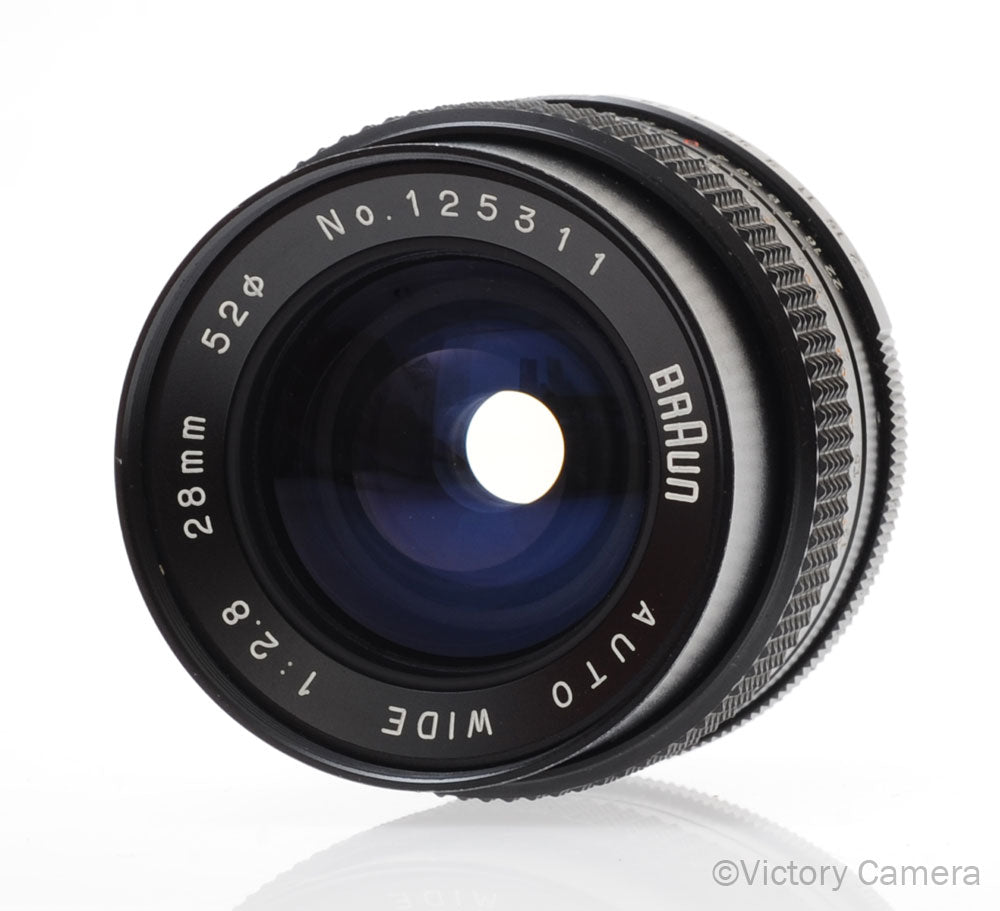 Braun 28mm f2.8 Wide Angle Prime Lens for Pentax M42 Screw Mount [EXC] image 2