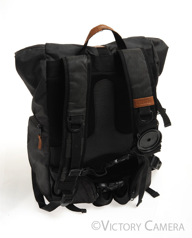 Brevite Incognito Rolltop Dark Grey Camera Backpack