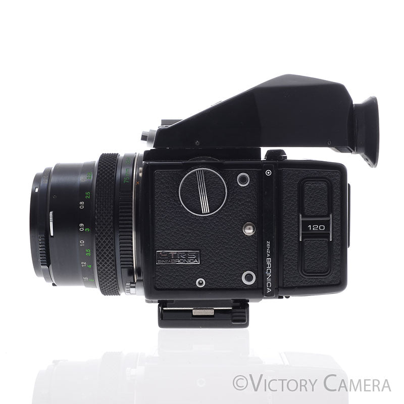 Zenza Bronica ETR S ETRS Camera w/ 75mm f2.8 Lens 120 Back [EXC]