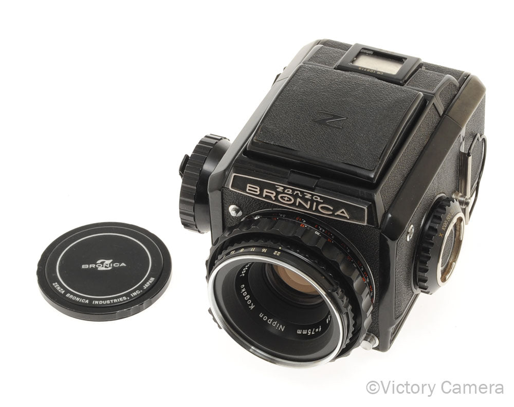 Zenza Bronica S2 6x6 Medium Format Camera w/ 75mm f2.8 Lens 120 Back [EXC] - Victory Camera