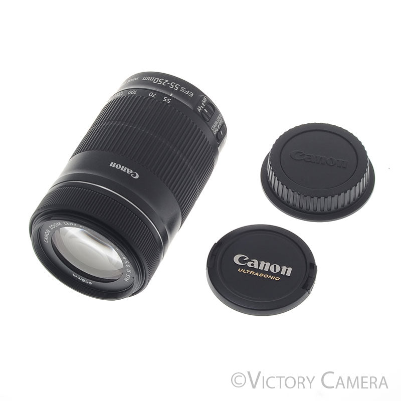 Canon EF-S 55-250mm f4-5.6 IS Telephoto Zoom Lens [EXC+] - Victory Camera
