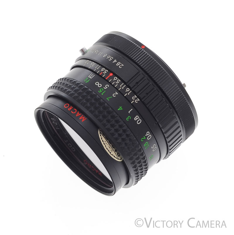CPC CCT 28mm F2.8 Wide-Angle 1:4 Wide Angle Macro Lens for Canon FD [EXC+] - Victory Camera